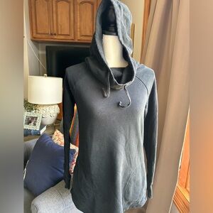 Mossimo Women’s Black Cowl Neck Hooded Sweatshirt Black Size XS